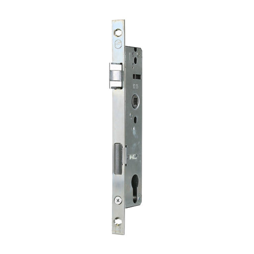 Broasca usa, incastrata, reversibila, usa PVC, inchidere cu cilindru, 25 x 92 mm, zincat - WALTI WALTI