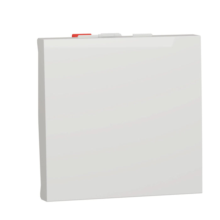 Intrerupator cap scara Schneider Unica New, pentru aparataj modular, 2 module, IP 20, alb WALTI