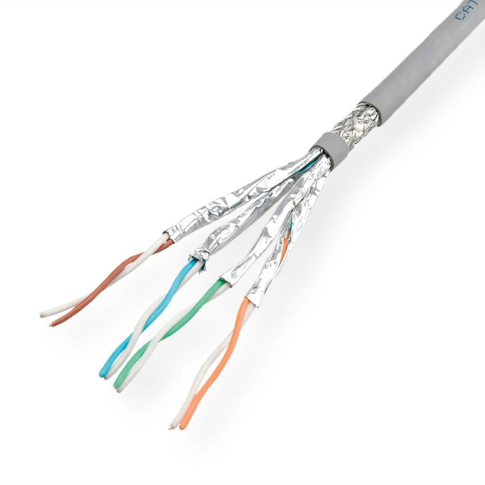 Cablu date SFTP, CAT7, 1 m, PVC, gri WALTI
