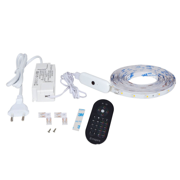 Kit banda LED Cutflexi, 5m, 23 W, RGB, cu telecomanda, adaptare lumina la muzica WALTI