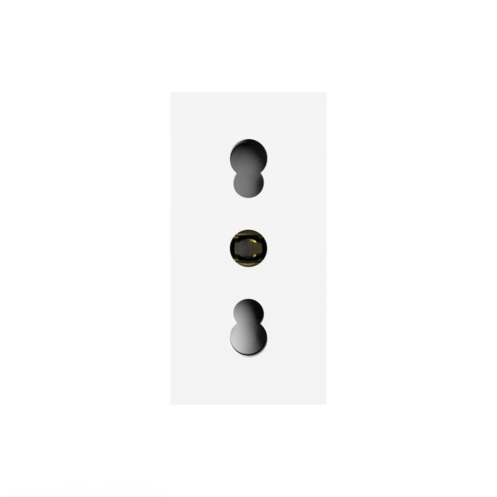Priza simpla Livolo, standard italian, modulara, IP20, alba WALTI
