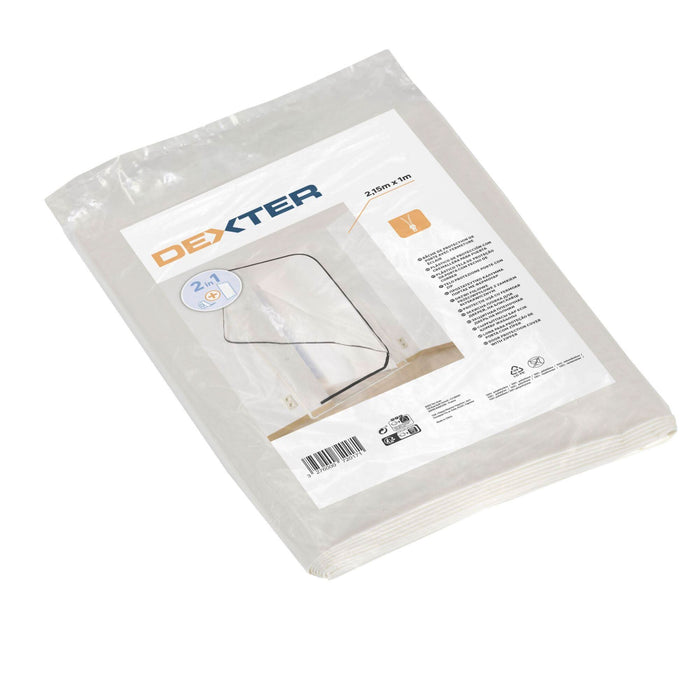 Folie protectie Dexter pentru usa, din plastic, 0.9 m x 2.15, 215 microni, cu fermoar WALTI