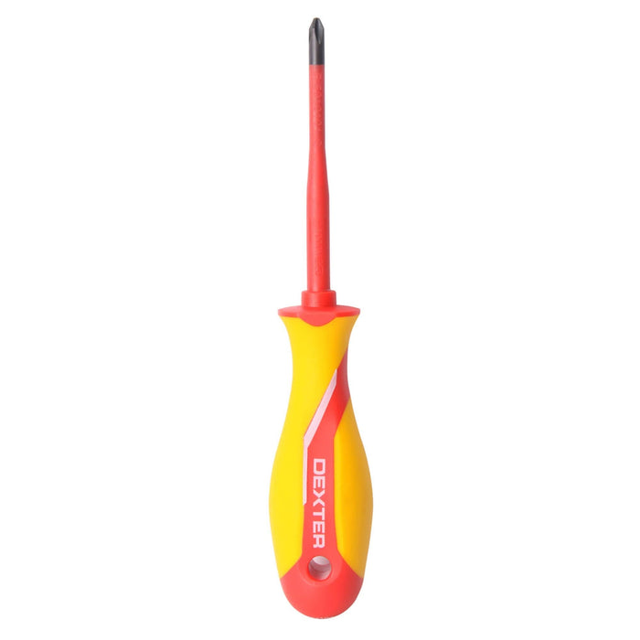 Surubelnita electrician cruce PH2 Dexter, 100 mm, crom-vanadiu WALTI
