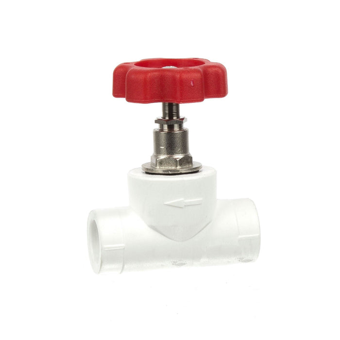 Robinet pentru teava PPR, de trecere, Ø 25 mm, alb WALTI