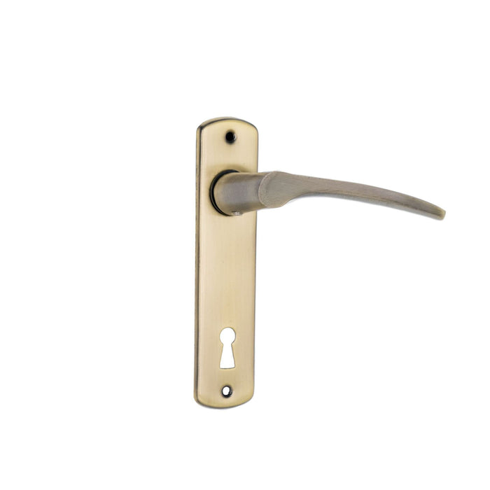 Maner cu sild usa interior, 72 mm, pentru cheie, otel, antichizat WALTI