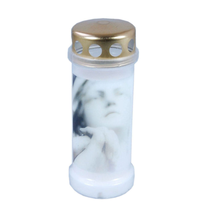 Candela din plastic, timp ardere 70 ore, alb WALTI
