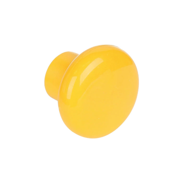 Buton mobila, Ø 35 mm, plastic, galben WALTI