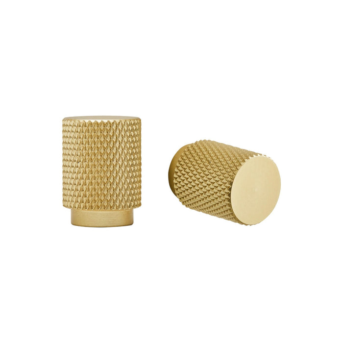 Buton mobila Inspire Axel, Ø 18 mm, aluminiu, auriu, finisaj mat WALTI