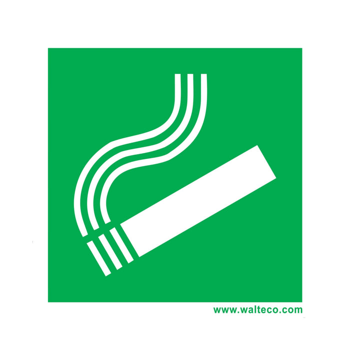 Indicator semnalizare loc de fumat, adeziv, dimensiune 92 x 92 mm WALTI