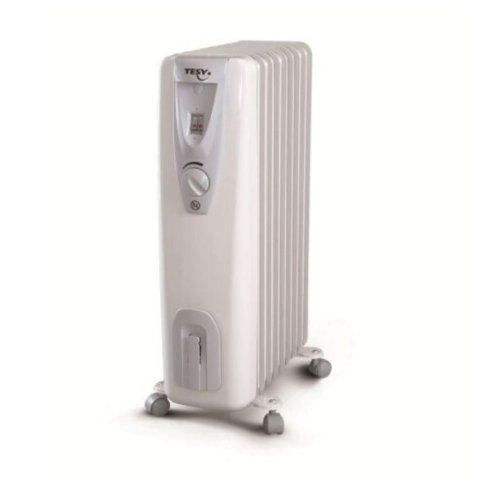 Radiator electric pe ulei Tesy CB 1507 E01R, 1500 W, 7 elementi, alb WALTI