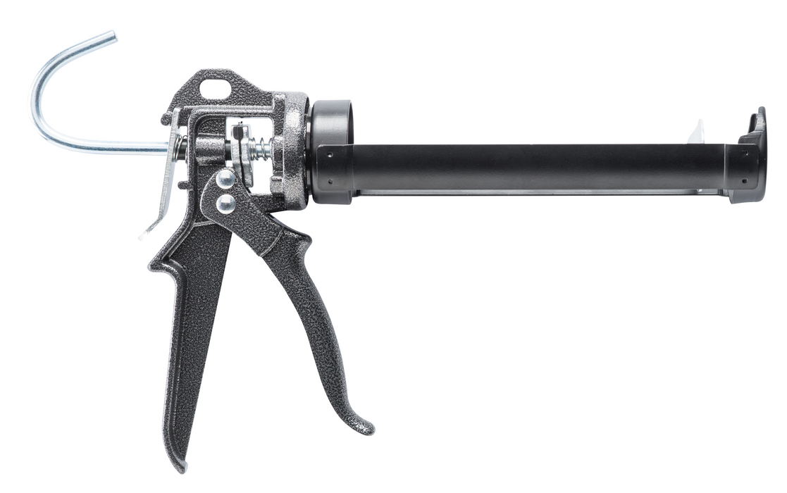 Pistol manual Hardy pentru silicon, lungime tub 215 mm, otel WALTI