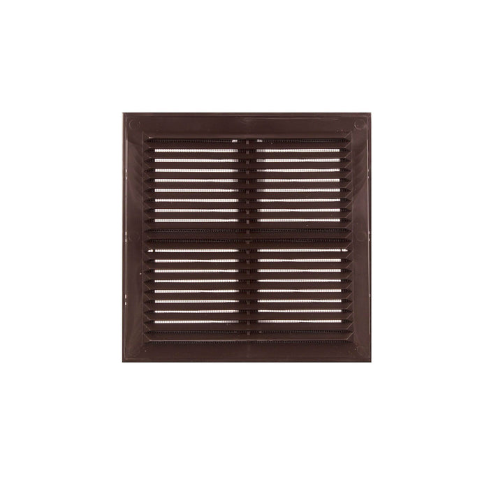 Grila ventilatie, plastic, 20.4 x 20.4 cm, maro WALTI