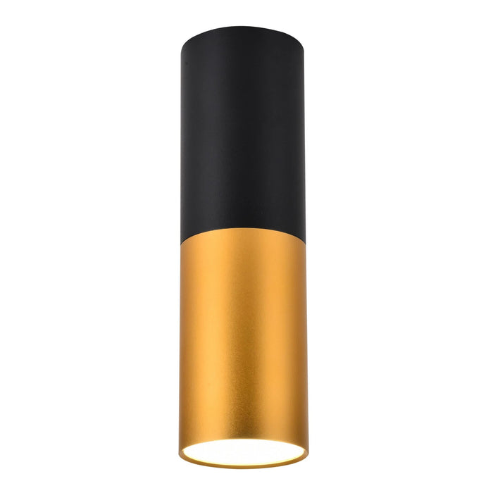 Spot aplicat, 1 x GU10, 15 W, H 20 cm, negru/auriu WALTI