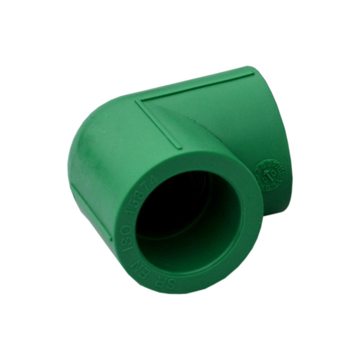Cot teava PPR, 90 grade, Ø 25 mm, PN 20, verde (pachet 20 buc) WALTI