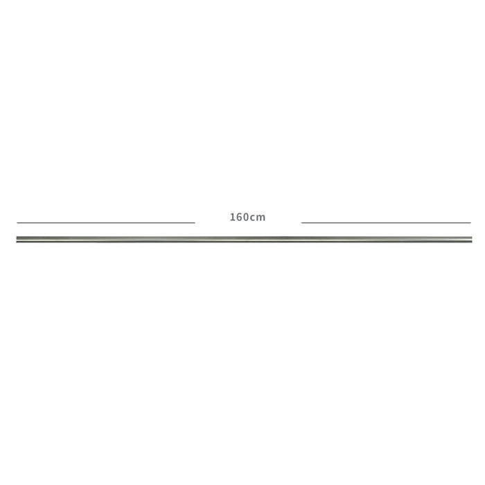 Bara fixa pentru perdea/draperie, 160 cm, diametru 19 mm, nichel WALTI