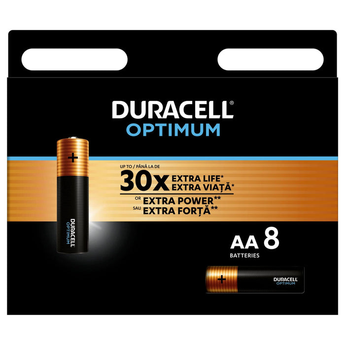 Baterii alcaline Duracell Optimim AA (set 8 buc) WALTI