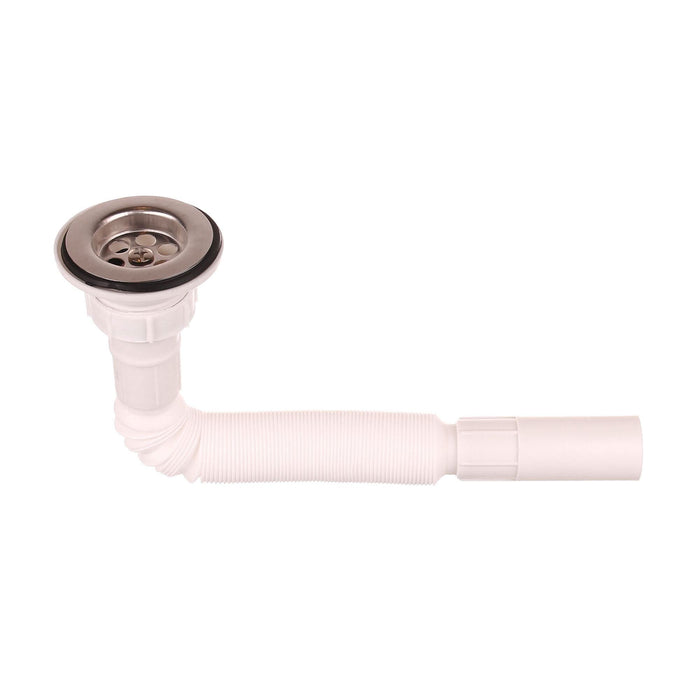 Sifon extensibil, cu ventil, 1'1/4, inox WALTI