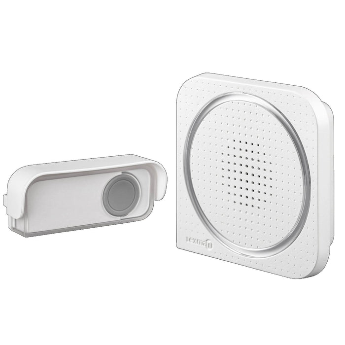 Kit sonerie fara fir Lexman, 85 dB, 230 V, alimentare la priza, alb WALTI