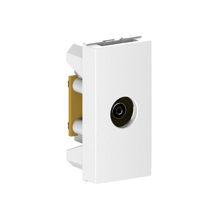 Priza TV (RJ) Himel, 1 modul, IP20, alba WALTI