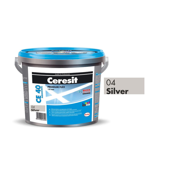 Chit de rosturi praf gresie si faianta Ceresit CE 40, Silver, interior/exterior, 2 kg WALTI