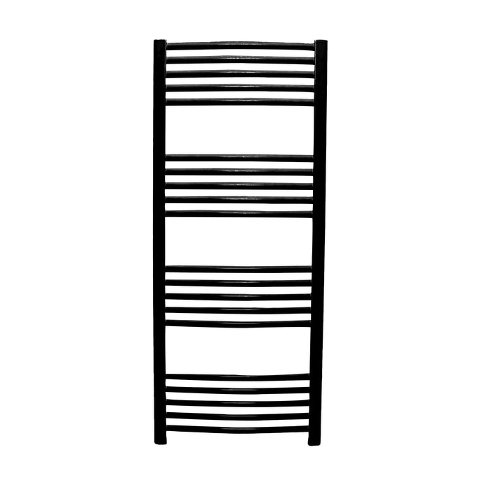 Calorifer baie Thermoynd, portprosop, 600 x 1200 mm, negru, accesorii incluse WALTI