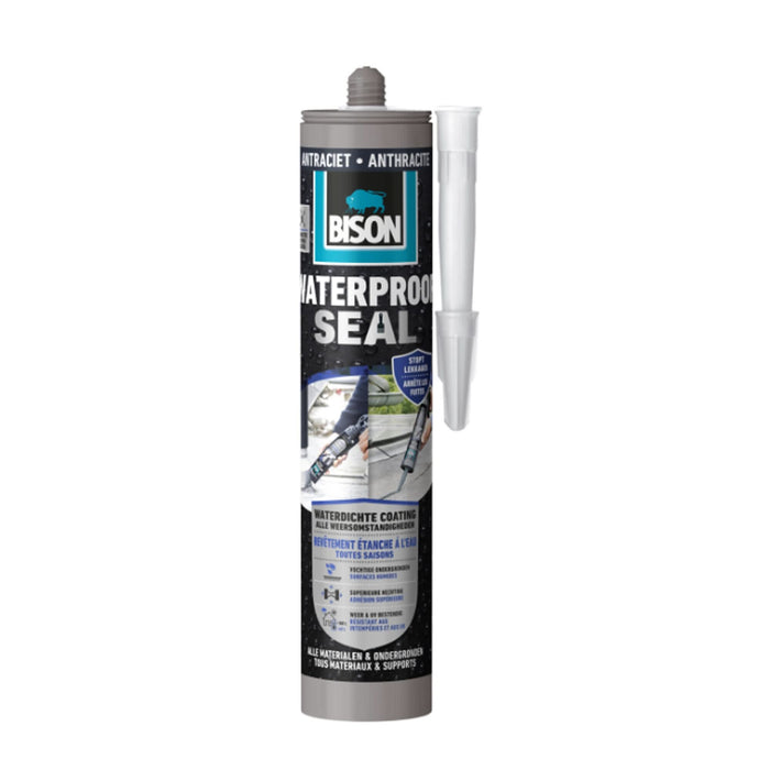 Sigilant polimeric Bison, pentru multisuprafete, antracit, 290 ml WALTI