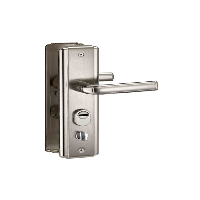 Maner cu sild usa exterior, 68 mm, pentru cilindru, aluminiu, argintiu, stanga WALTI