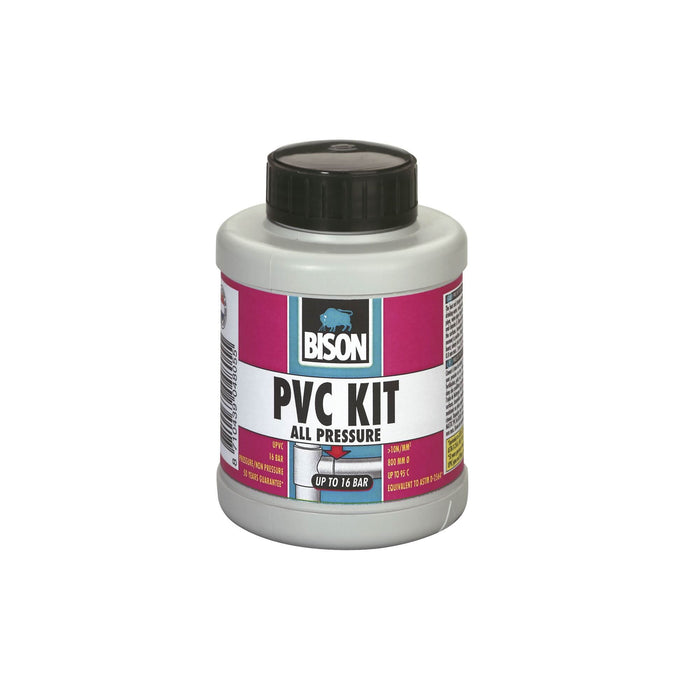Adeziv Bison, de asamblare si montaj, pentru tevi PVC, 250 ml, transparent WALTI