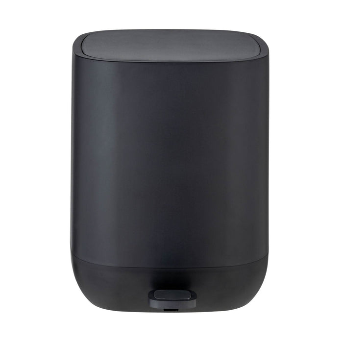 Cos de gunoi, Davos, pentru baie, 6.5 L, cu pedala, dreptunghiular, plastic, negru WALTI