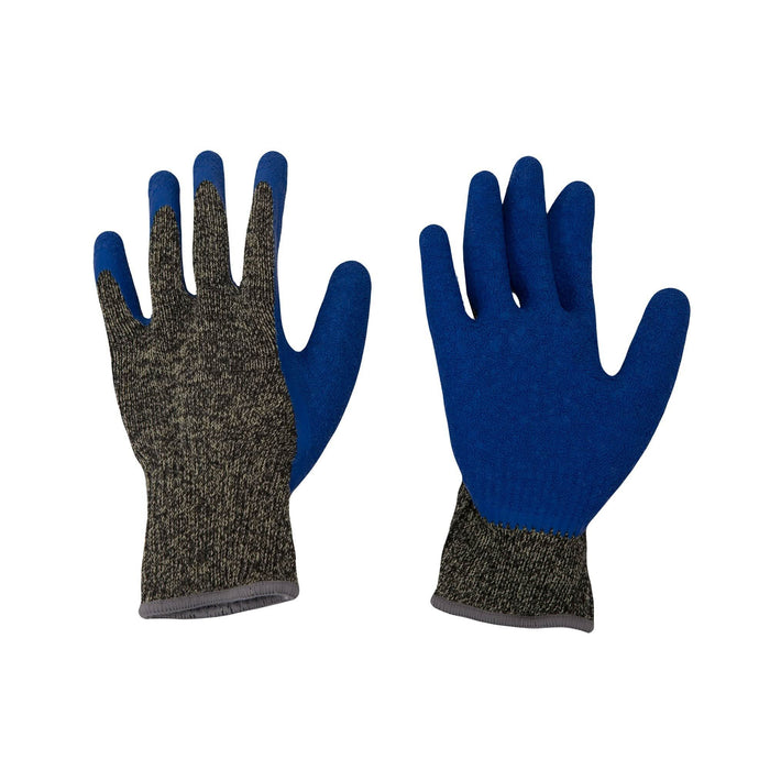 Manusi protectie termica, anti-taiere, Dexter, latex, marimea 10 (XL), albastru/negru WALTI