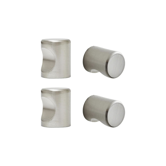 Buton mobila Inspire Omna, Ø 19.5 mm, aluminiu, gri, finisaj lucios periat WALTI