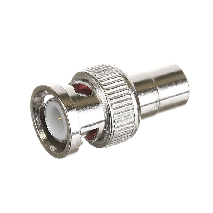 Conector coaxial BNC-RCA, tata-mama, metal, argintiu WALTI