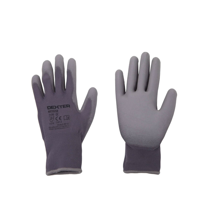 Manusi protectie Dexter, poliuretan, marimea 8 (M), gri WALTI