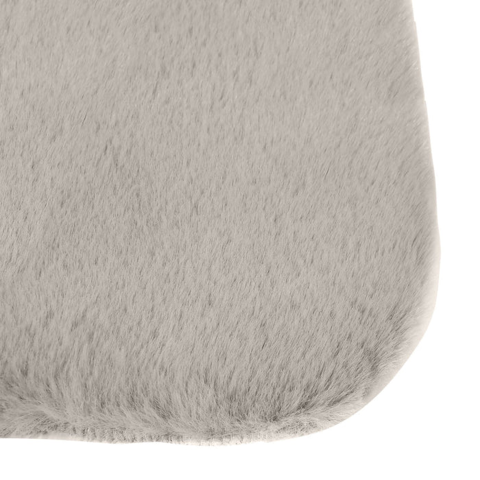 Covor Inspire Bianca Moon 4, imitatie blana de iepure, poliester, 60 x 90 cm, gri deschis WALTI