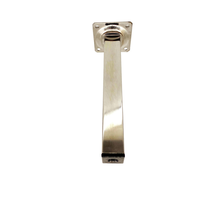 Picior mobila, 25 x 25 mm, H 300 mm, otel inoxidabil, argintiu, cromat WALTI
