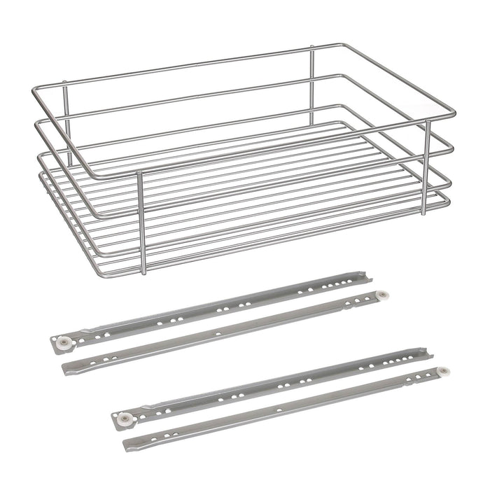 Suport culisant, incastrabil, din metal si plastic, pentru corp bucatarie baza L 40 cm, 1 nivel WALTI