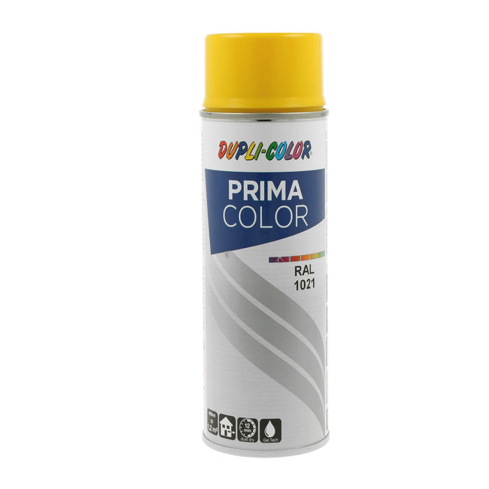 Vopsea spray Prima, decorativa, galben RAL1021, lucios, 400 ml WALTI