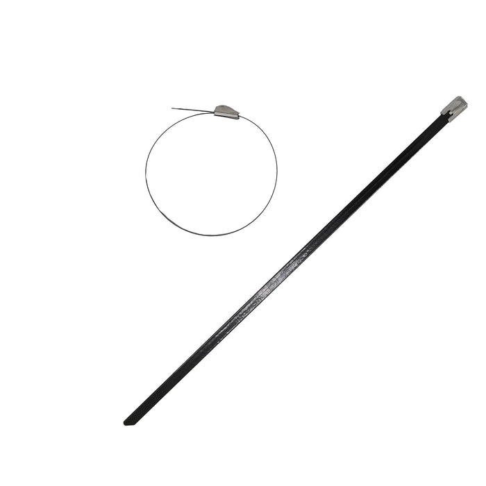 Coliere metalice, 200 x 4.6 mm, negru (set 25 buc) WALTI
