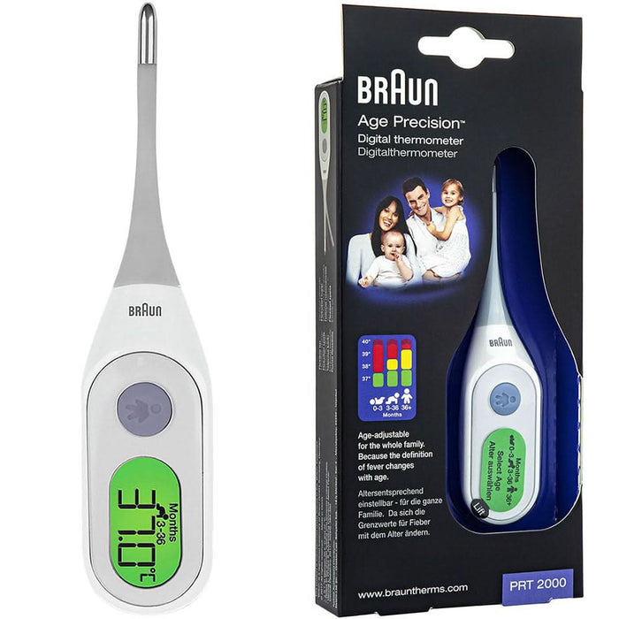 Termometru digital BRAUN Age Precision TOW009057, alb-gri WALTI