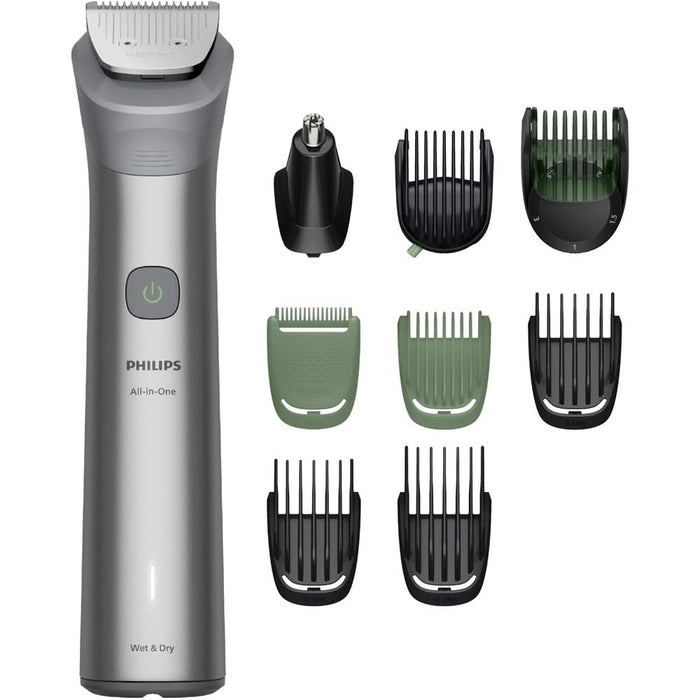Aparat de tuns multifunctional 10 in 1 PHILIPS Series 5000 MG5931/15, acumulator, autonomie 120 min, gri WALTI