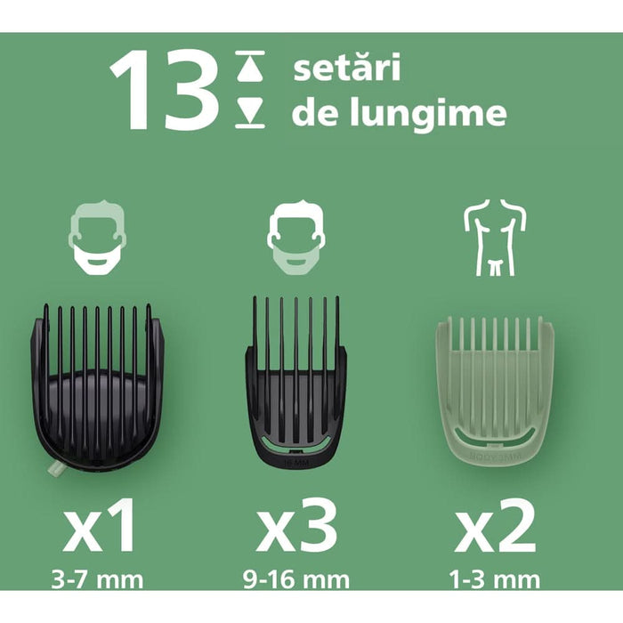 Aparat de tuns multifunctional 10 in 1 PHILIPS Series 5000 MG5931/15, acumulator, autonomie 120 min, gri WALTI