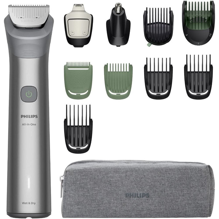 Aparat de tuns multifunctional 11 in 1 PHILIPS Series 5000 Series MG5941/15, acumulator, autonomie 120 min, argintiu WALTI