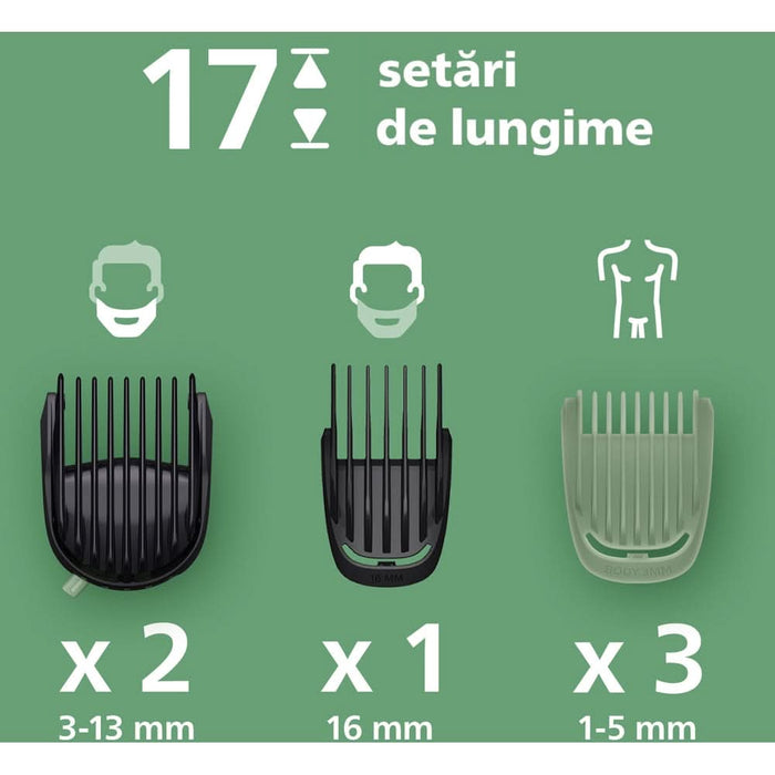 Aparat de tuns multifunctional 11 in 1 PHILIPS Series 5000 Series MG5941/15, acumulator, autonomie 120 min, argintiu WALTI