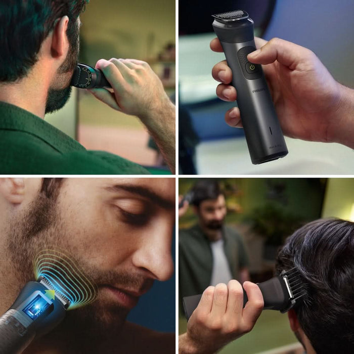 Aparat de tuns multifunctional 15 in 1 PHILIPS Series 7000 MG7921/15, acumulator, autonomie 120 min, gri WALTI