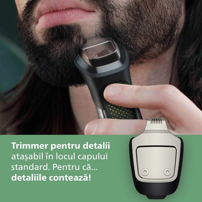 Aparat de tuns multifunctional 17 in 1 PHILIPS Series 7000 MG7951/15, acumulator, autonomie 120 min, gri WALTI