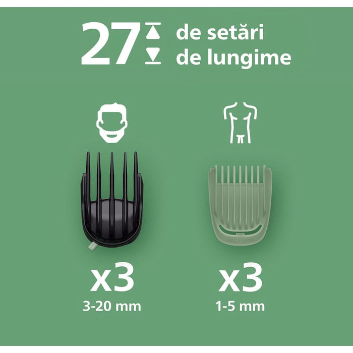 Aparat de tuns multifunctional 15 in 1 PHILIPS Series 9000 MG9531/15, acumulator, autonomie 120 min, negru WALTI