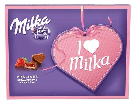 milka Praline cu Crema de Capsuni 110 g - WALTI WALTI