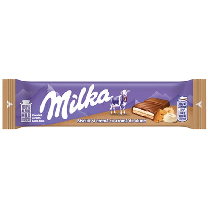 milka Ciocolata Lapte si Crema de Alune si Biscuiti 46 g - WALTI WALTI