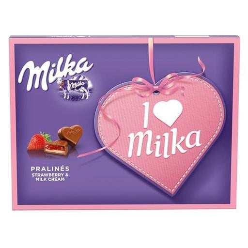 milka Praline cu Crema de Capsuni 110 g - WALTI WALTI