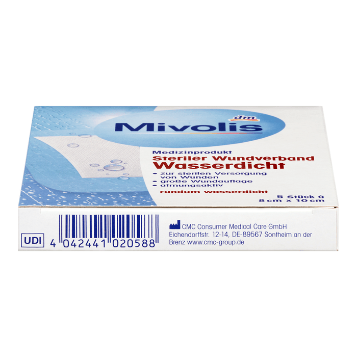 Mivolis Bandaj steril pentru răni, impermeabil, 5 buc - WALTI WALTI